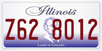 IL license plate Z628012
