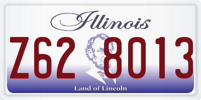 IL license plate Z628013