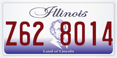 IL license plate Z628014