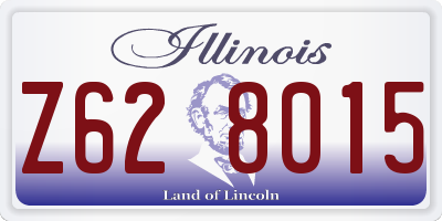 IL license plate Z628015