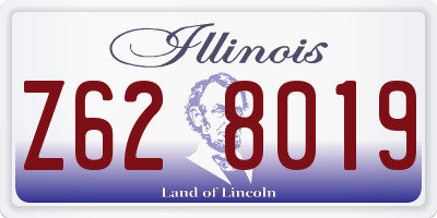 IL license plate Z628019
