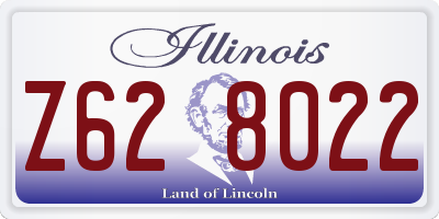IL license plate Z628022