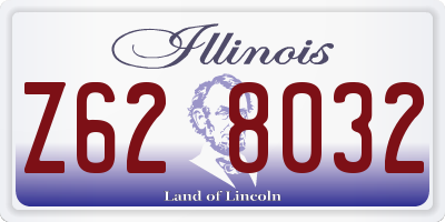IL license plate Z628032