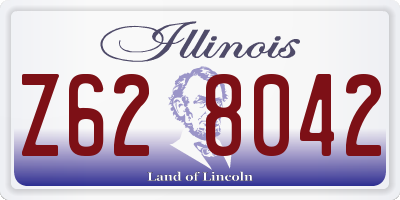 IL license plate Z628042