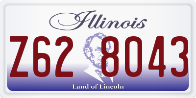 IL license plate Z628043