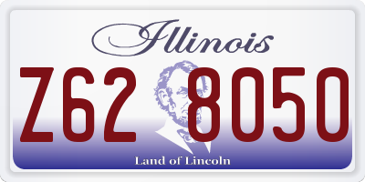 IL license plate Z628050
