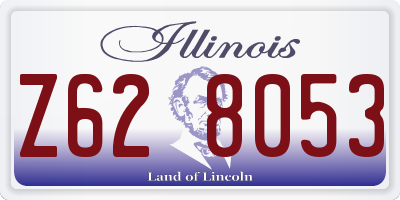 IL license plate Z628053