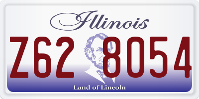 IL license plate Z628054