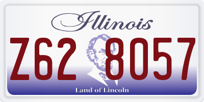 IL license plate Z628057