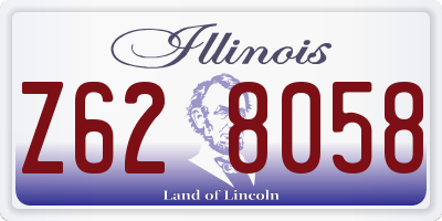 IL license plate Z628058
