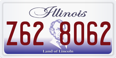 IL license plate Z628062
