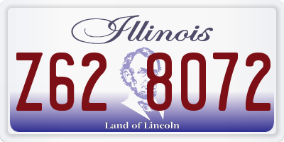 IL license plate Z628072