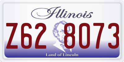 IL license plate Z628073
