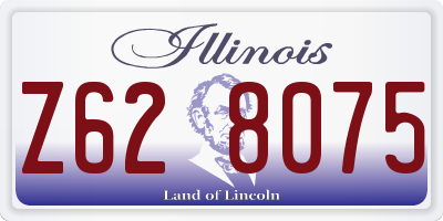 IL license plate Z628075