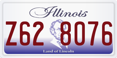 IL license plate Z628076