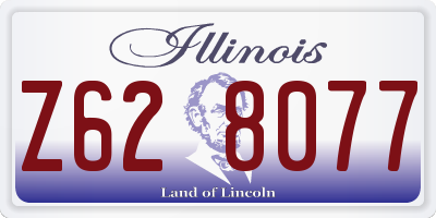 IL license plate Z628077