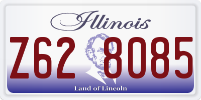 IL license plate Z628085