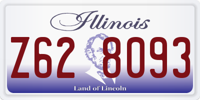 IL license plate Z628093