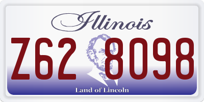 IL license plate Z628098