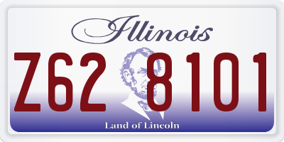 IL license plate Z628101