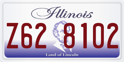 IL license plate Z628102