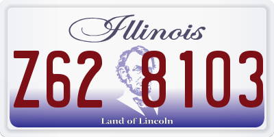 IL license plate Z628103