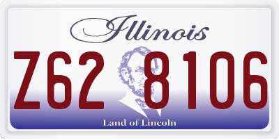 IL license plate Z628106