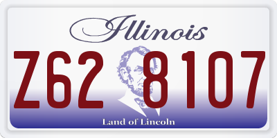 IL license plate Z628107