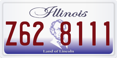 IL license plate Z628111