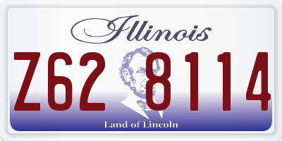 IL license plate Z628114