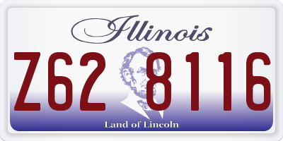 IL license plate Z628116
