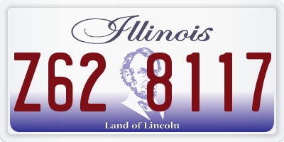 IL license plate Z628117