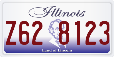 IL license plate Z628123