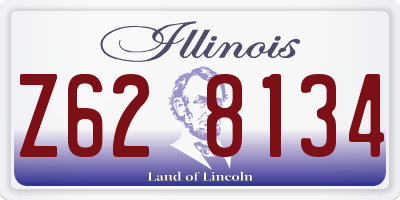 IL license plate Z628134