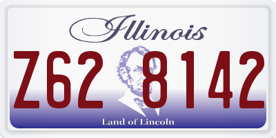 IL license plate Z628142