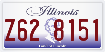 IL license plate Z628151
