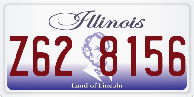 IL license plate Z628156