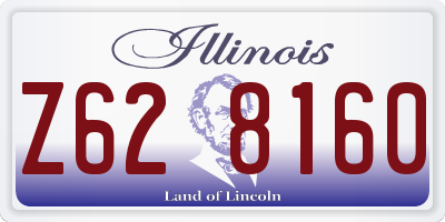 IL license plate Z628160