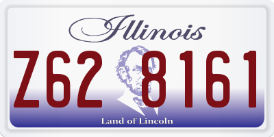 IL license plate Z628161