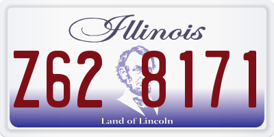 IL license plate Z628171