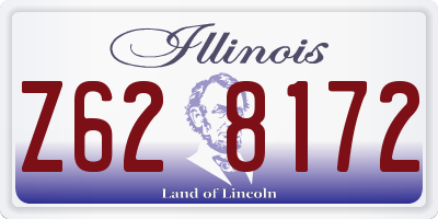 IL license plate Z628172
