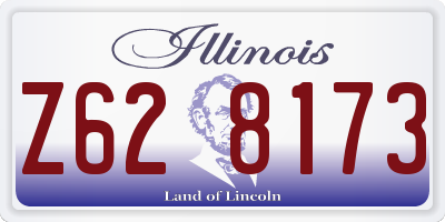 IL license plate Z628173