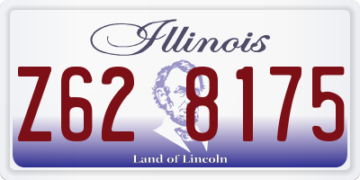 IL license plate Z628175