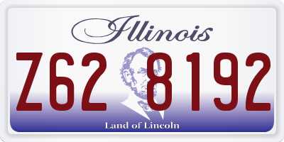 IL license plate Z628192