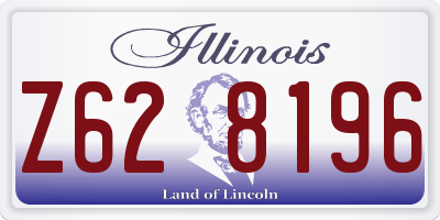 IL license plate Z628196