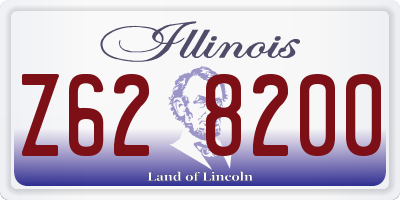 IL license plate Z628200