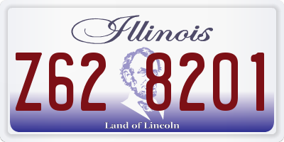 IL license plate Z628201