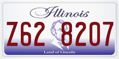 IL license plate Z628207