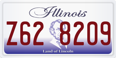 IL license plate Z628209