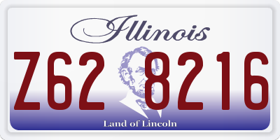 IL license plate Z628216